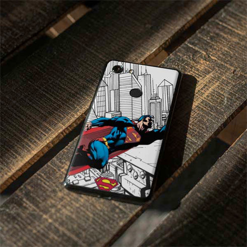 DC Comics Superman Flying Over City Pose Google Pixel 3 XL Skin